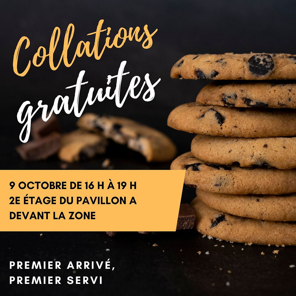 đȘ Collations gratuites au campus d'Ottawa đ§