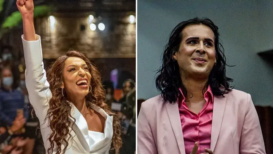 As deputadas Érika Hilton e Duda Salabert — Foto: Rafa Canoba