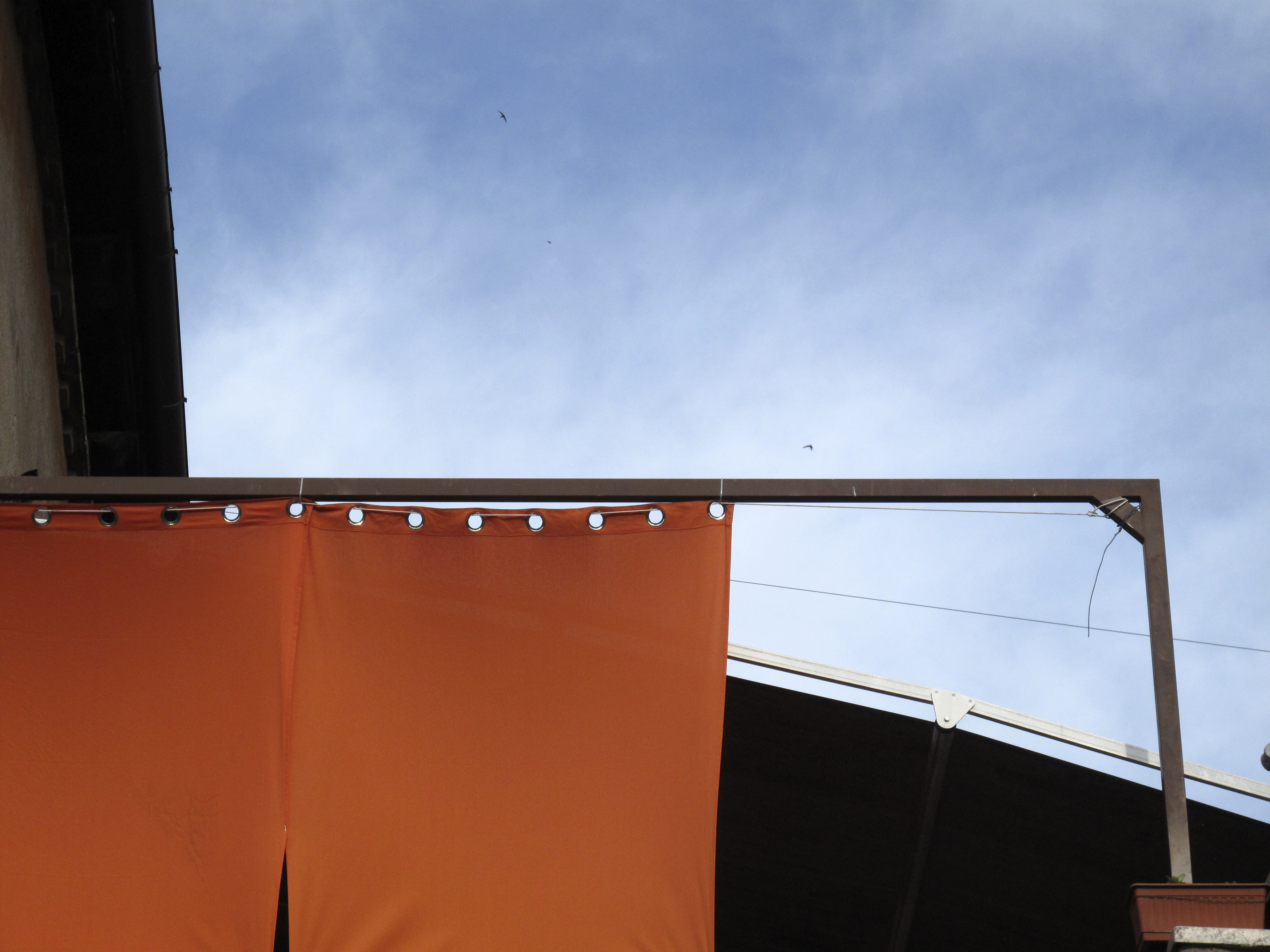 Orange canvas, Rome, Italy