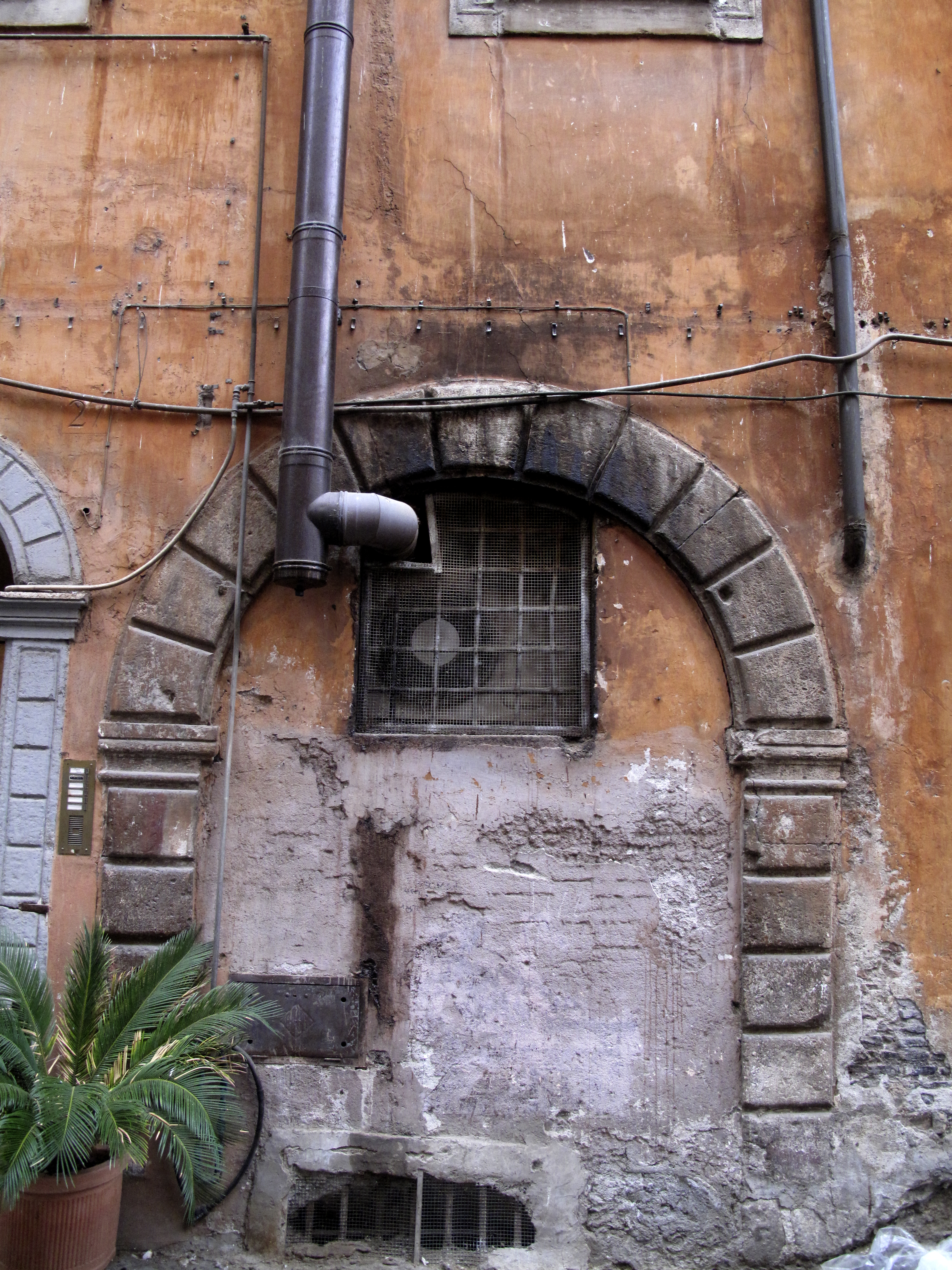 Restaurant window, Rome, Italy