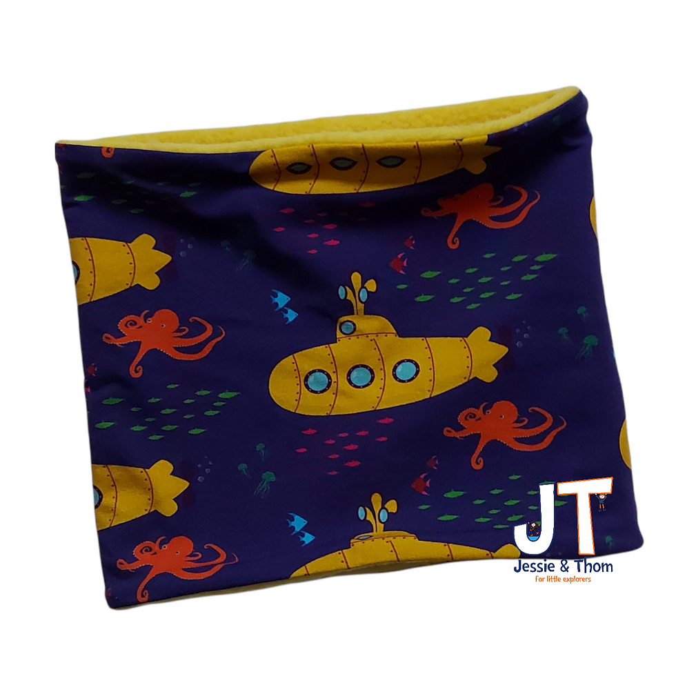 Subs/Yellow Snuggly Snood Size 1 (1-3 years)