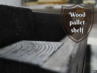 Wood pallet shelf and a new makeover!