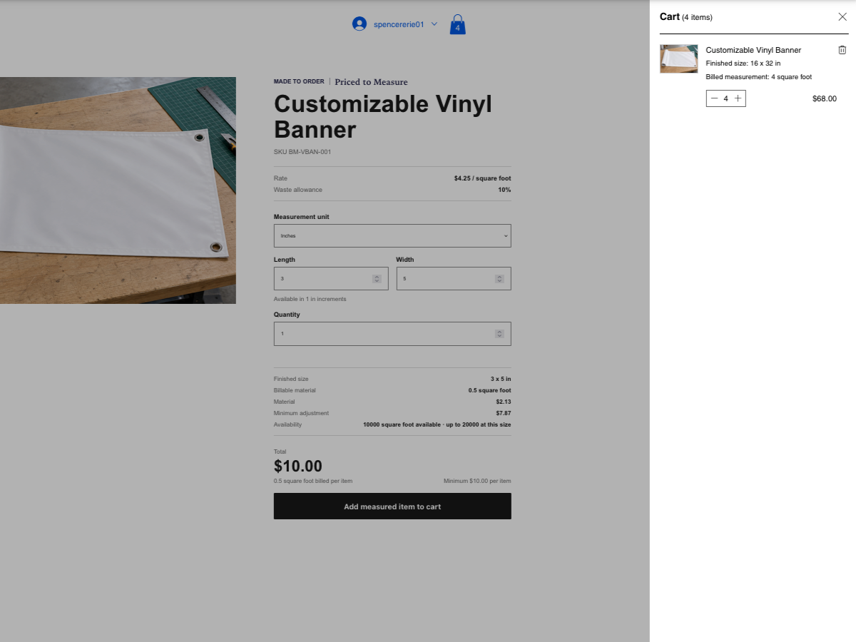 Priced to Measure screenshot 2