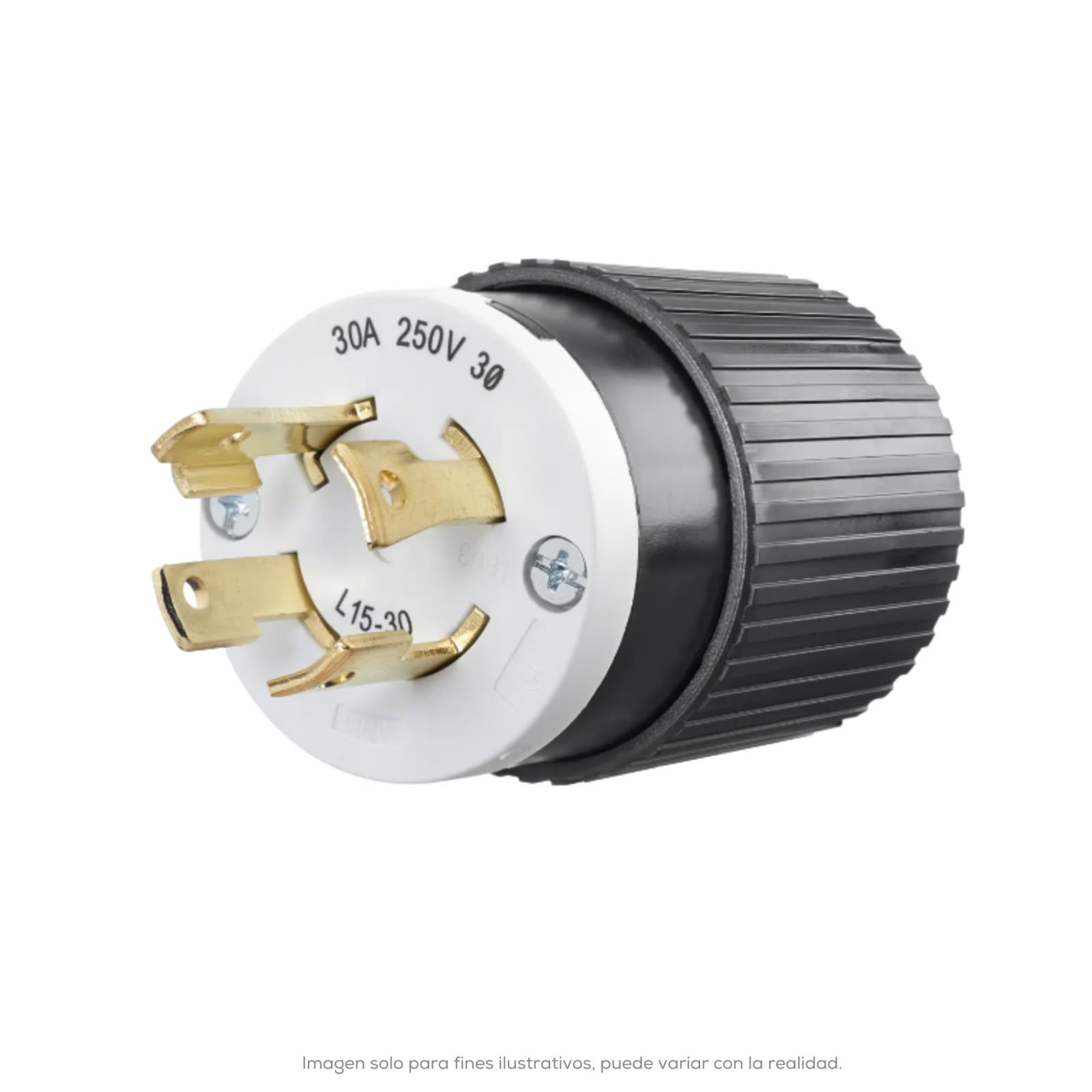 Clavija de candado 30A 250V nema L1530