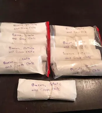 Breakfast Burritos freeze beautifully!