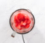 An overview of watermelon in a blender.