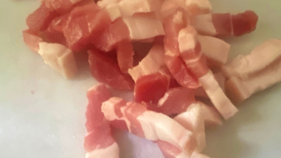 Salt pork lardons
