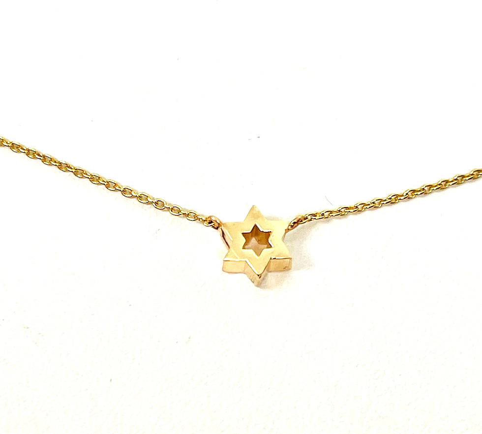 Thumbnail: Teensy 1 Star of David Necklace