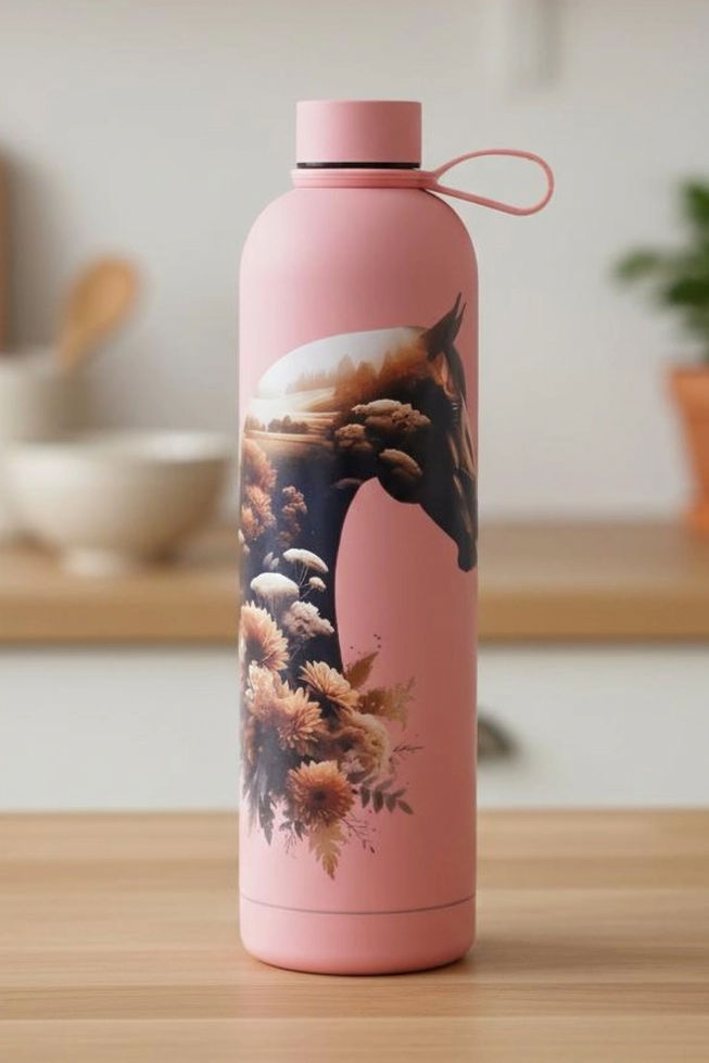 1L Flasche mit Motiv