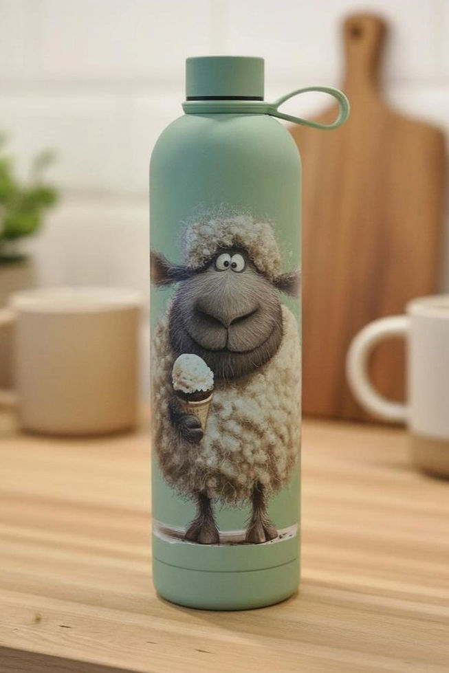 1L Flasche mit Motiv