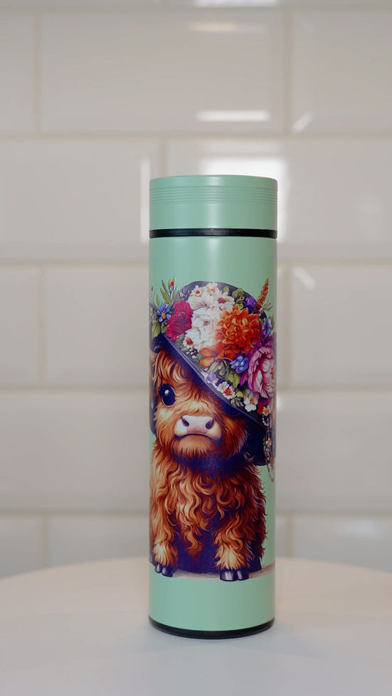Video von Flasche mit Motiv