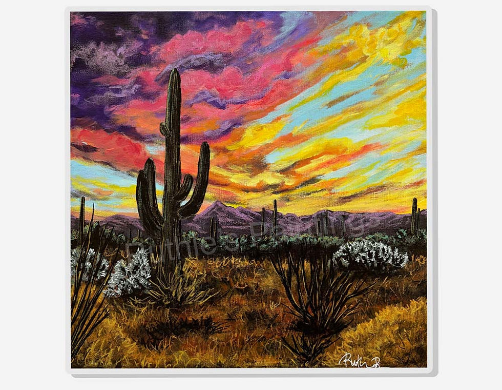 Thumbnail: "Desert Clouds" Acrylic Magnet