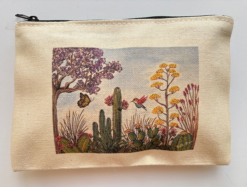 Thumbnail: "Happy Desert" Zipper Pouch
