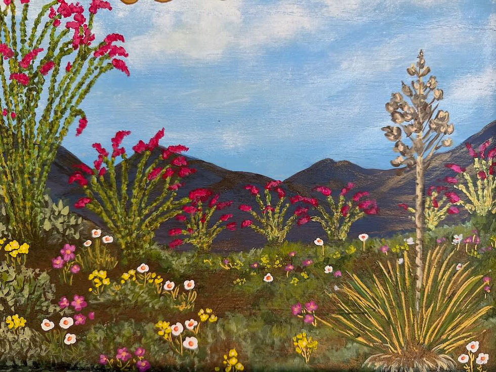 Thumbnail: "Ocatillo Land" Painting