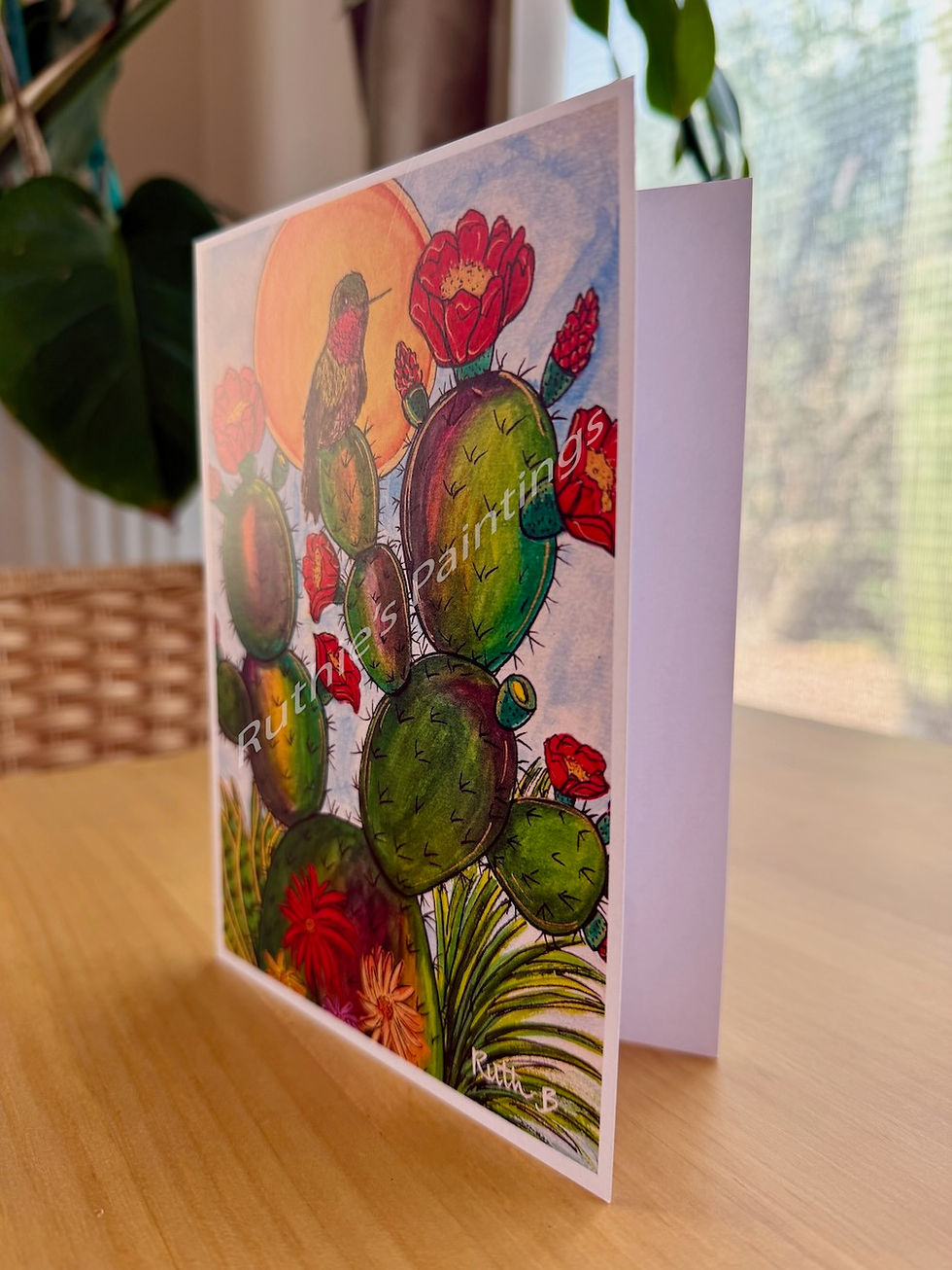 Thumbnail: "Happy Hummingbird" Greeting Card
