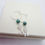 Thumbnail: Sterling silver dream catcher earrings on sterling silver hoop.