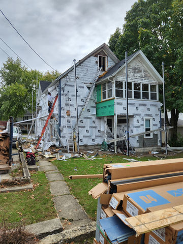 Home siding construction