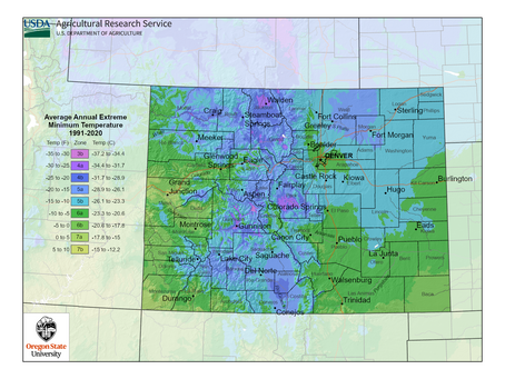 USDA Hardiness Zones Across the U.S. - Spotlight on Colorado!