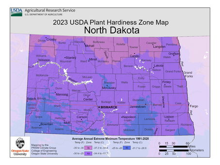 USDA Hardiness Zones Across the U.S. - Spotlight on North Dakota!