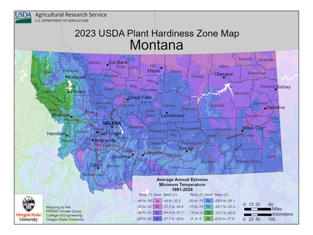 USDA Hardiness Zones Across the U.S. - Spotlight on Montana!