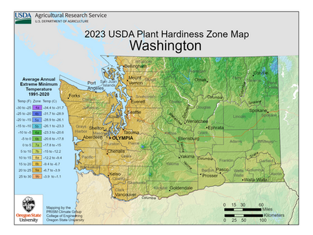 USDA Hardiness Zones Across the U.S. - Spotlight on Washington State!