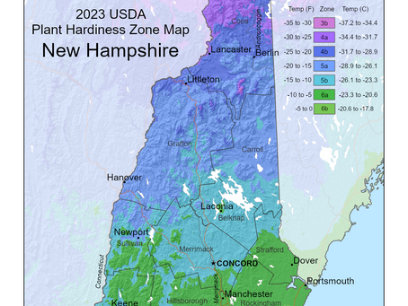USDA Hardiness Zones Across the U.S. - Spotlight on New Hampshire!