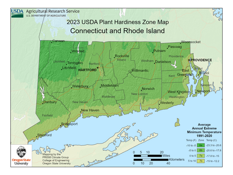 USDA Hardiness Zones Across the U.S. - Spotlight on Connecticut!