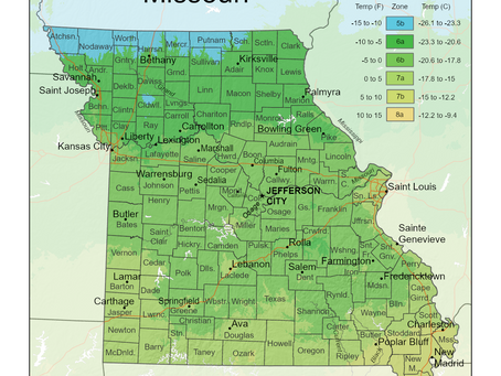 USDA Hardiness Zones Across the U.S. - Spotlight on Missouri!