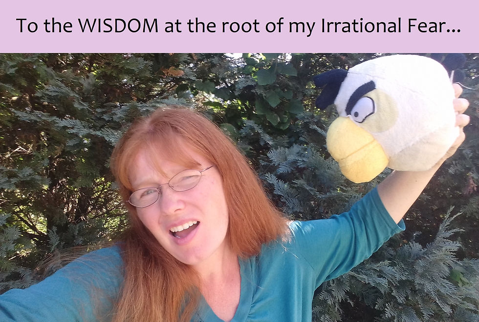 TO THE WISDOM AT THE ROOT OF MY IRRATIONAL FEAR...