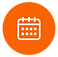 Calendar icon for Step 1: book your appointment online