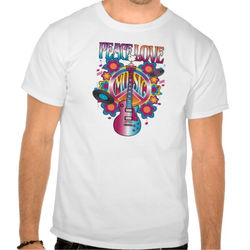 Peace Love Music T Shirt