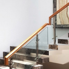 Railing Tangga Kayu Custom