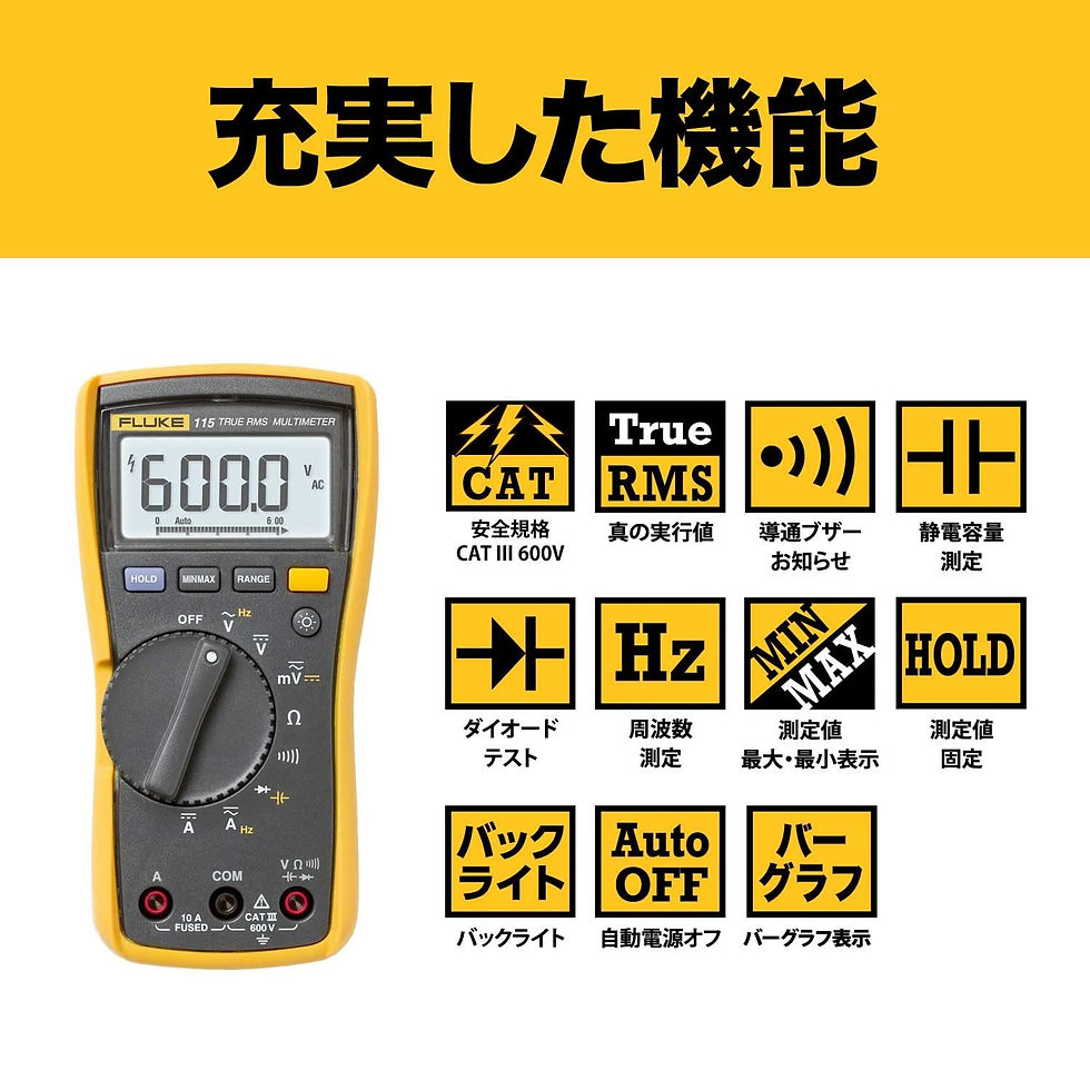 サムネイル： デジタルマルチメーター【国内正規品】 115/APAC