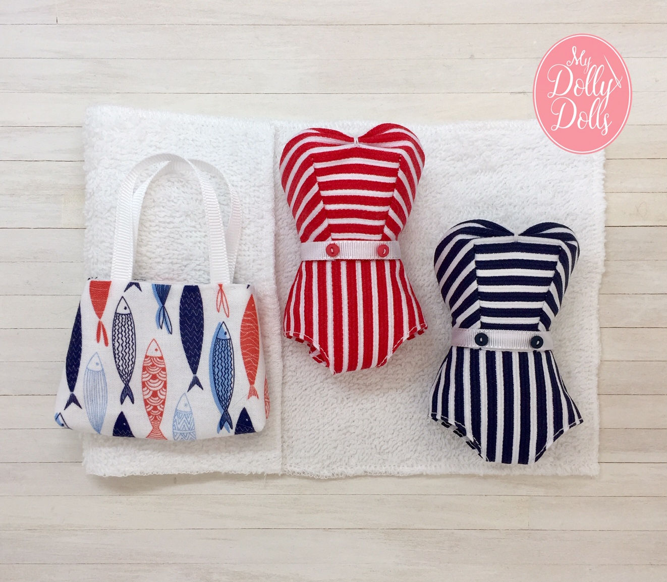 Maritime Sunset. Retro Sailor Swinsuit.