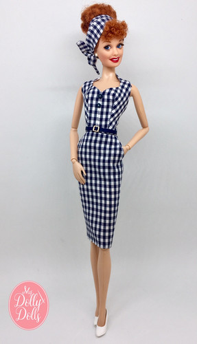 barbie blue gingham dress A Leading Role x Mattel Barbie Pink Gingham Premium Adult Dress Up