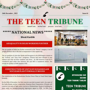 ISSUE 61 the teen tribune