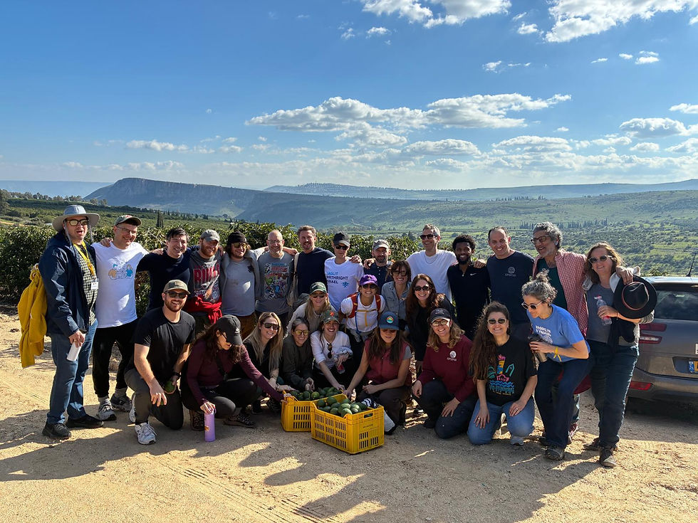 From Brooklyn to Kibbutz Ravid: Kane Street Synagogue Volunteers in Dror Israel’s Educational Orchards