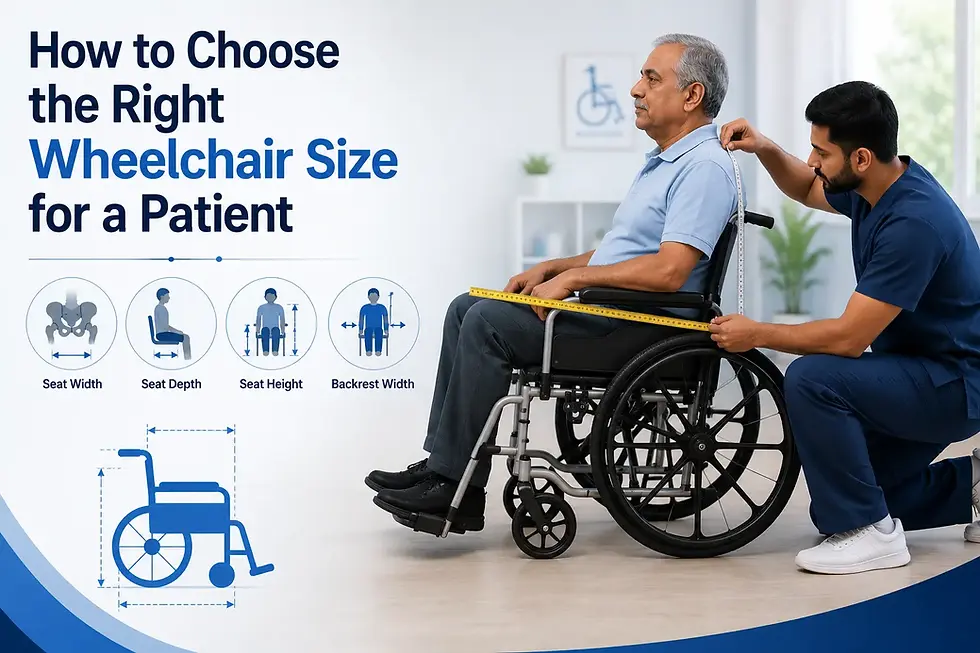 How to Choose the Right Wheelchair Size for a Patient