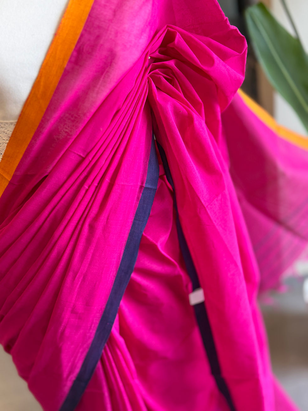 Thumbnail: Handwoven Bengal soft cotton saree 