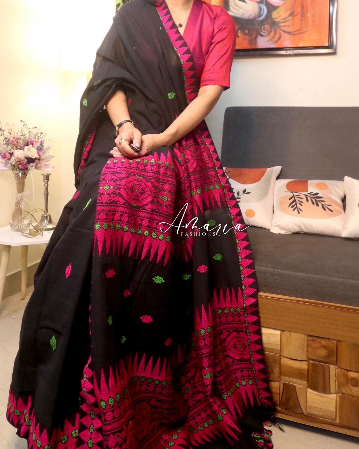 Assam handloom saree