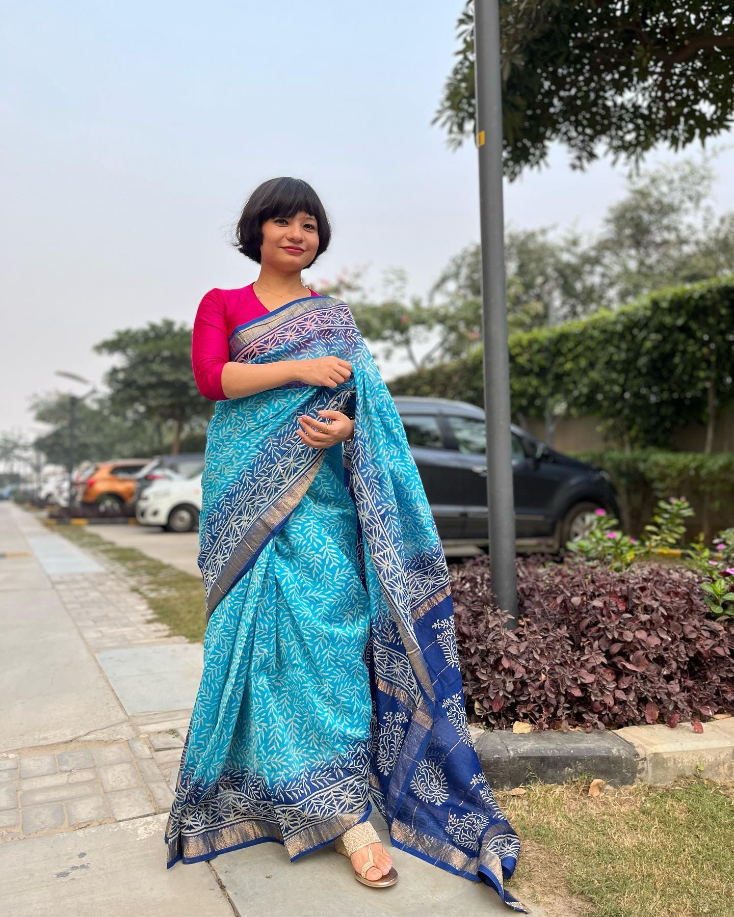 MAHESHWARI  HANDBLOCK PRINT SAREES