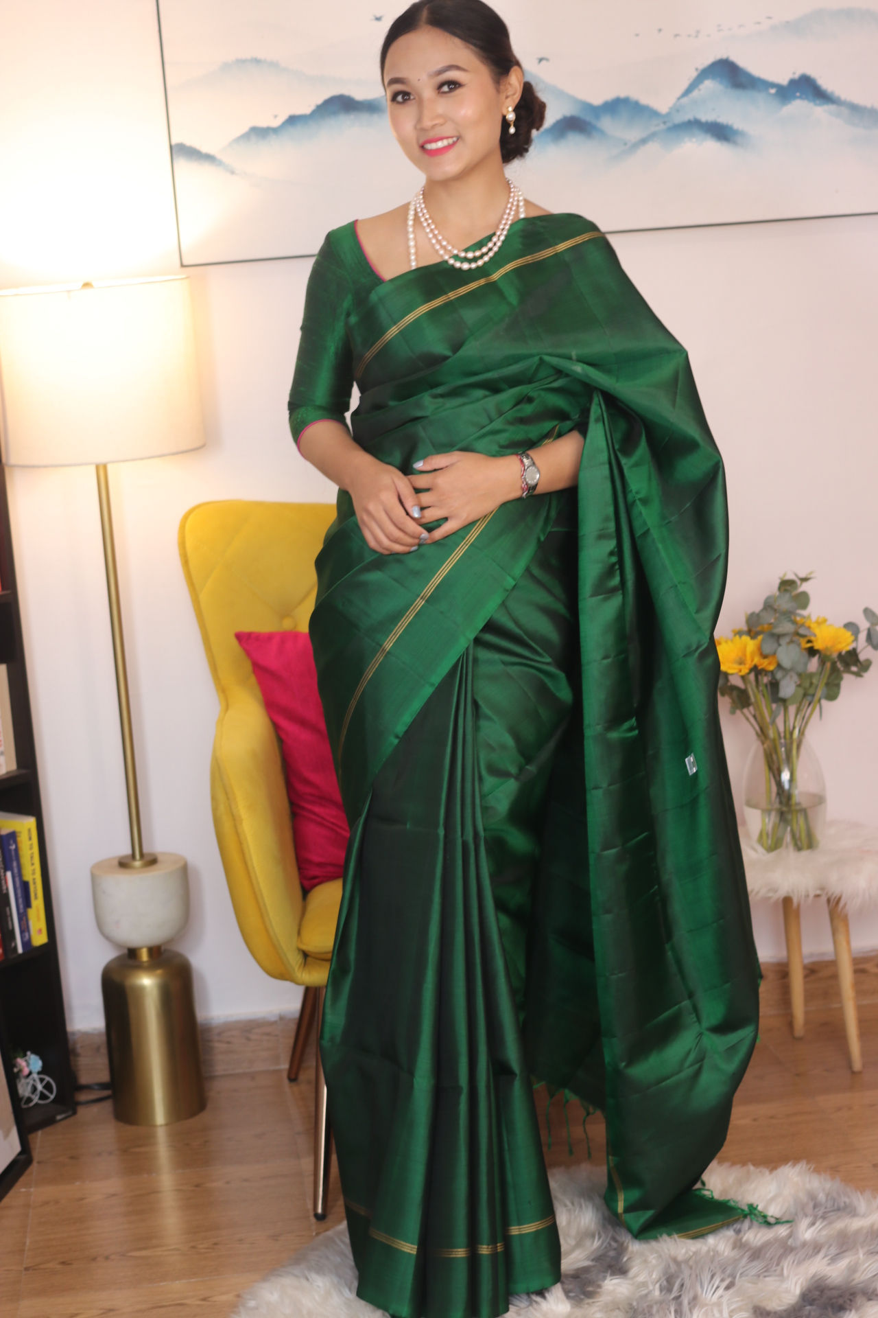  Pure classic kanjeevaram soft silk saree