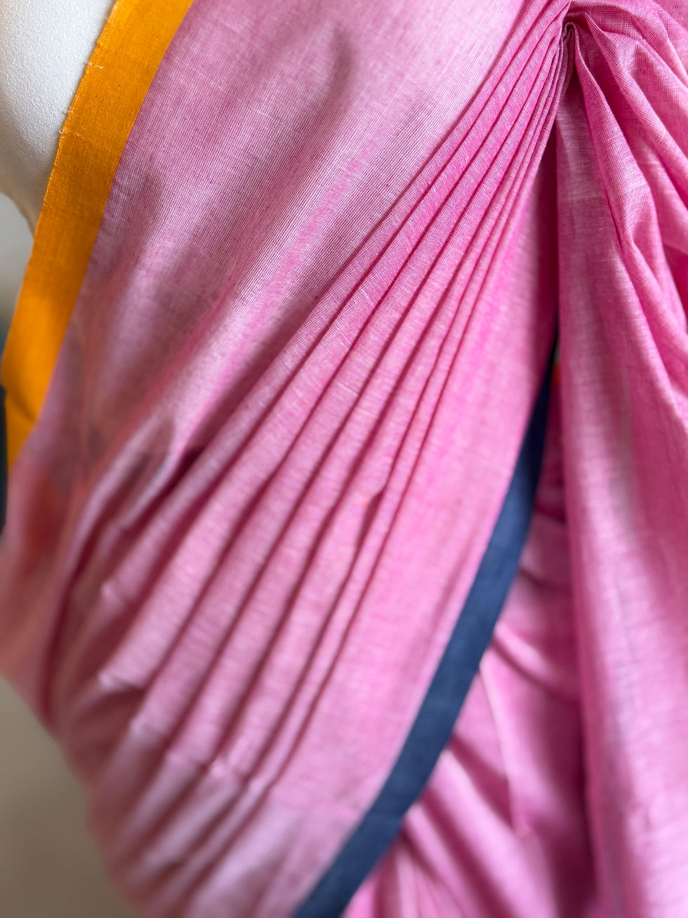 Thumbnail: Handwoven Bengal soft cotton saree 