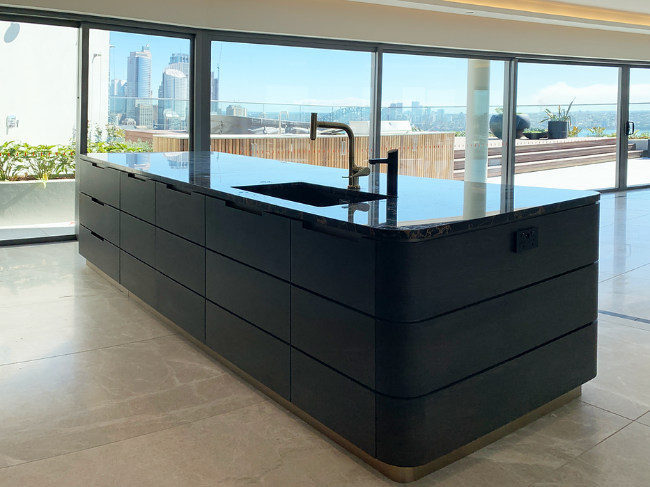 Premium Custom Joinery for Unique Kitchen Island Benchtop