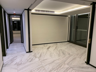 Curved Glass Wardrobe Installation