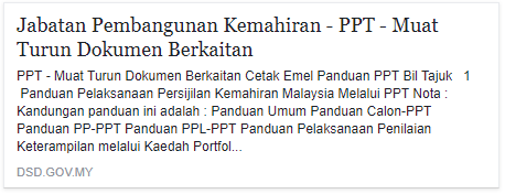 Jabatan Pembangunan Kemahiran Ppt