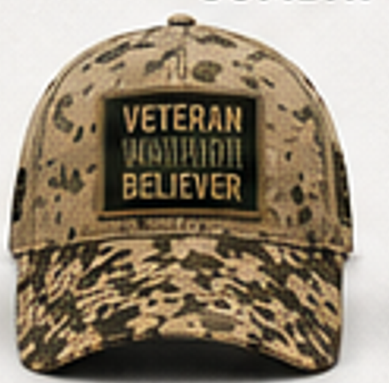 Veteran. Warrior. Believer. Camo Hat