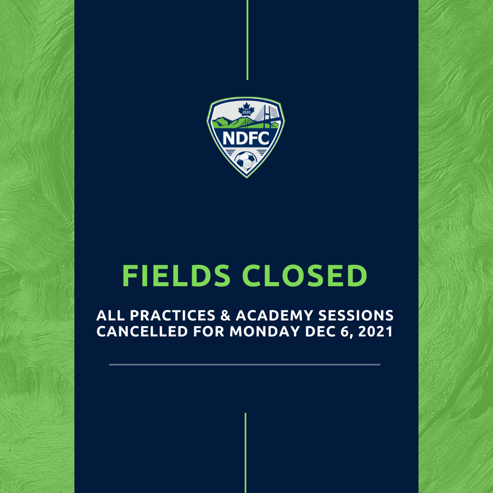 FIELD CLOSURES DEC 6,2021
