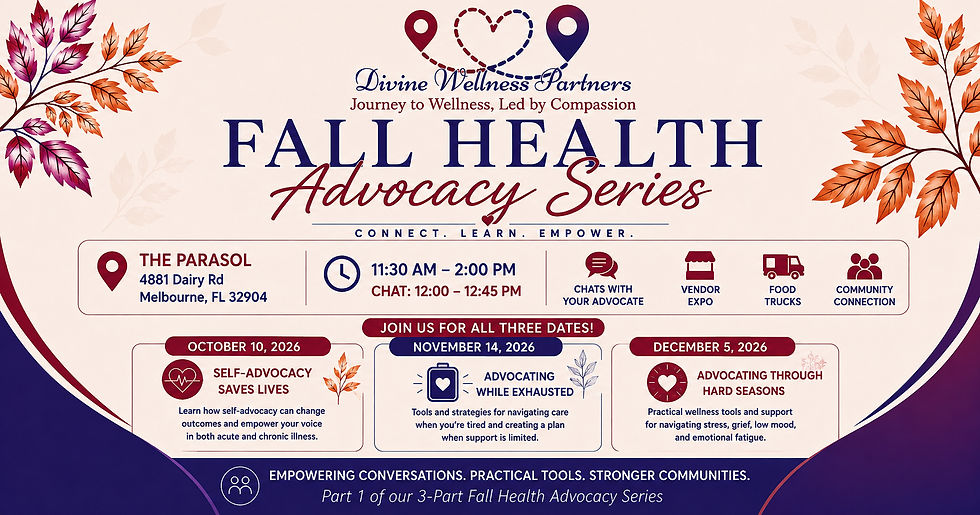 Fall Health Advocacy Series at the Parasol