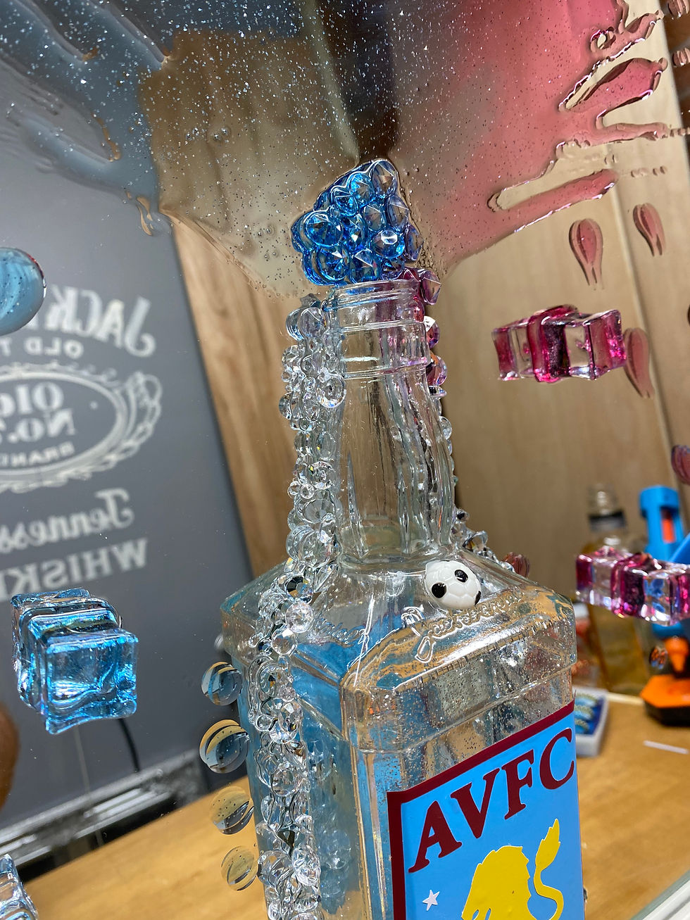 Thumbnail: Aston Villa 3D Art Bevelled Glass Mirrored Picture